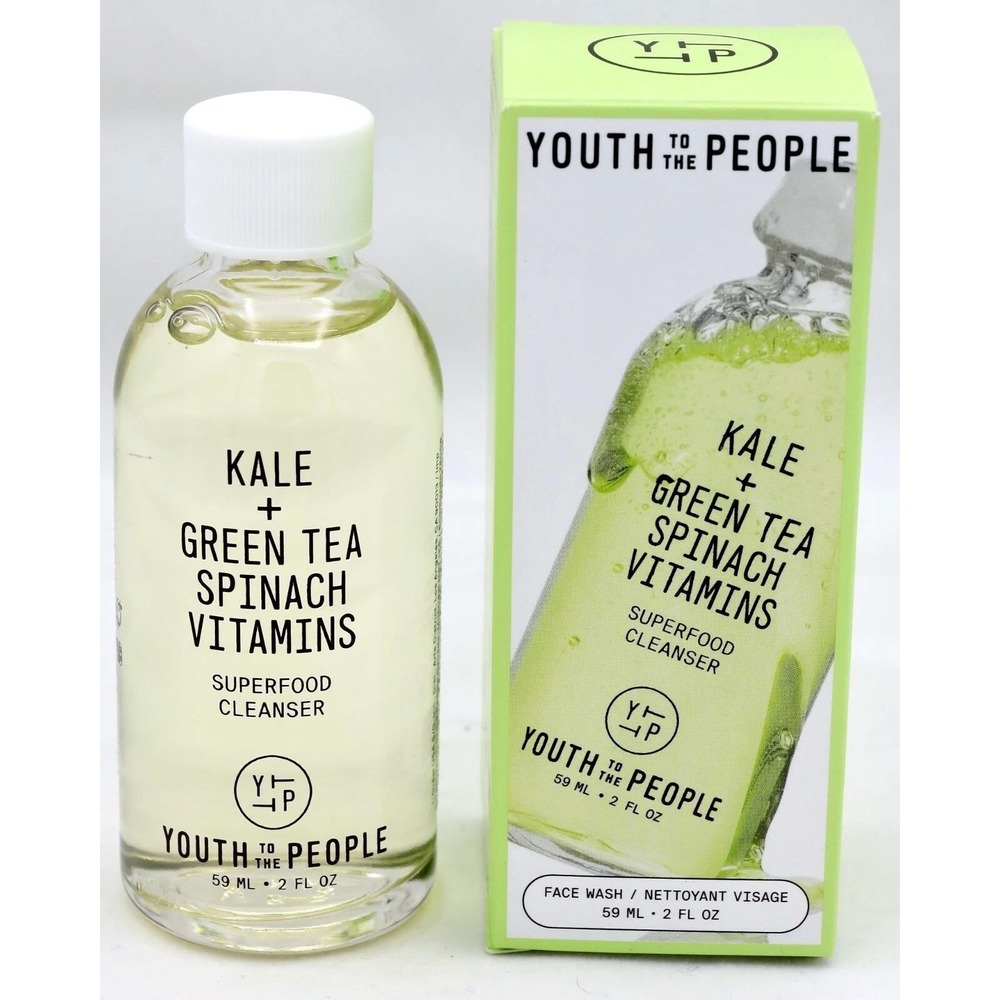 Youth to the People Kale Green Tea Spinach Vitamins Superfood Cleanser 2 Fl Oz
